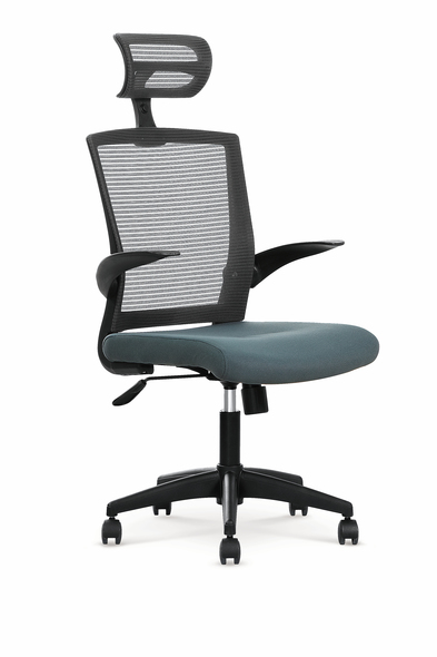 VALOR fotel pracowniczy czarno / popielaty