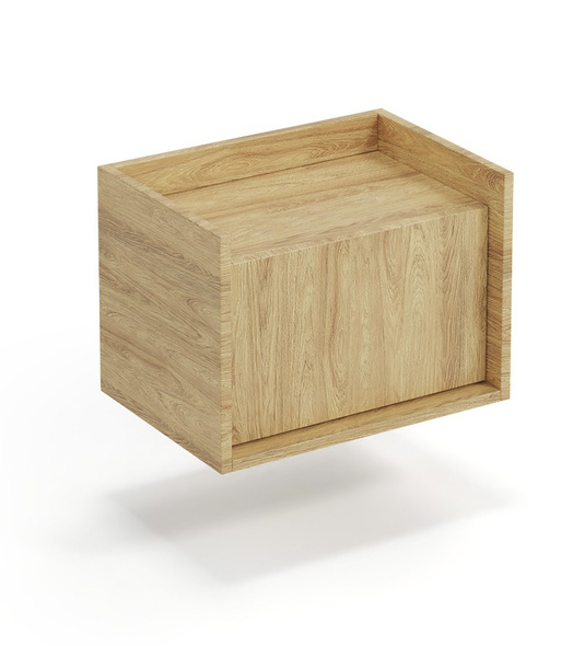MOBIUS SZAFKA NISKA 1D korpus: hikora naturalna, fronty - hikora naturalna (1p=1szt)