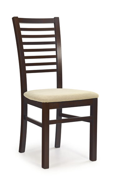 GERARD6 krzesło ciemny orzech / tap: Torent Beige (1p=2szt)