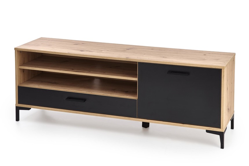 RAVEN RTV-1 stolik RTV dąb artisan/czarny (2p=1szt)