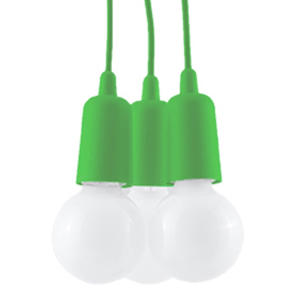 Lampa wisząca DIEGO 3 zielony