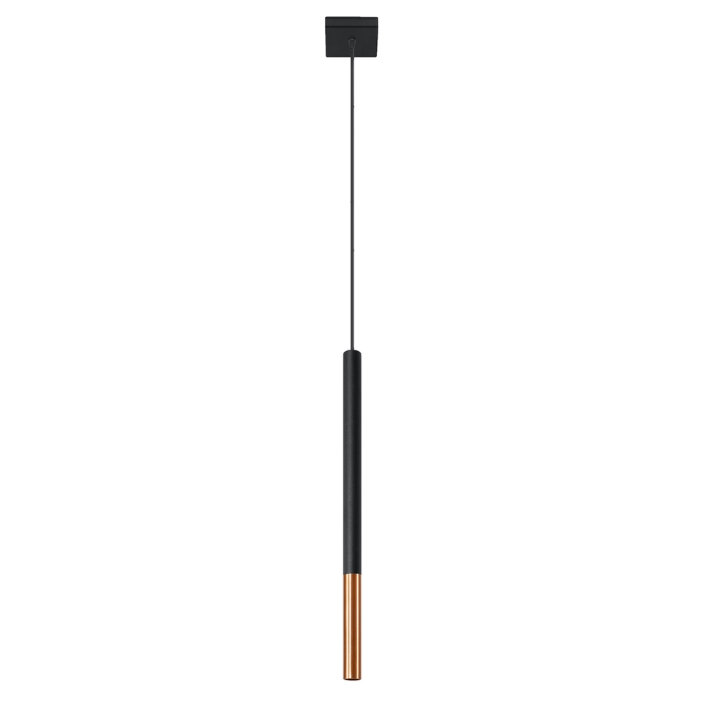 Lampa wisząca MOZAICA 1 czarny/miedź