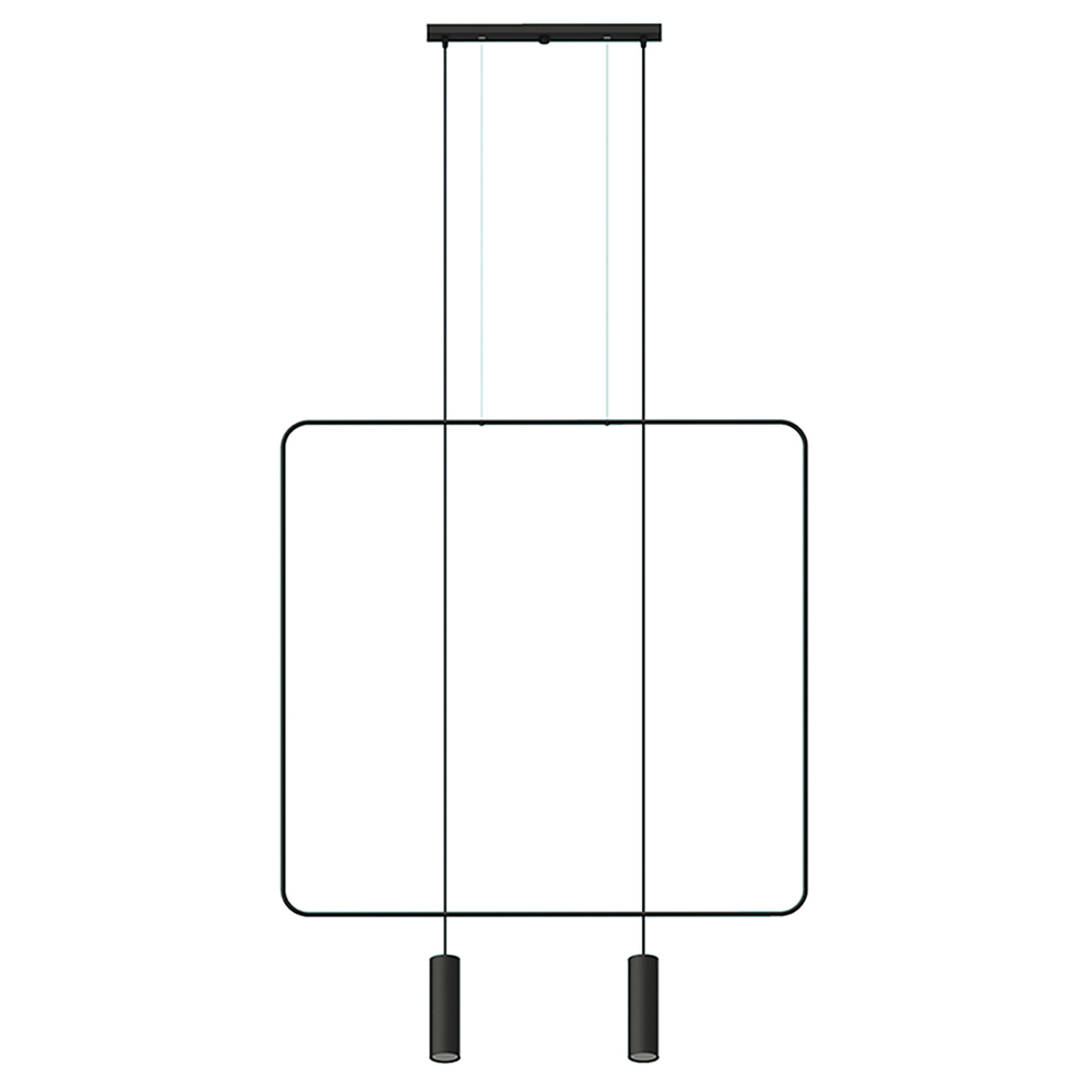 Lampa wisząca RANA 2 czarna