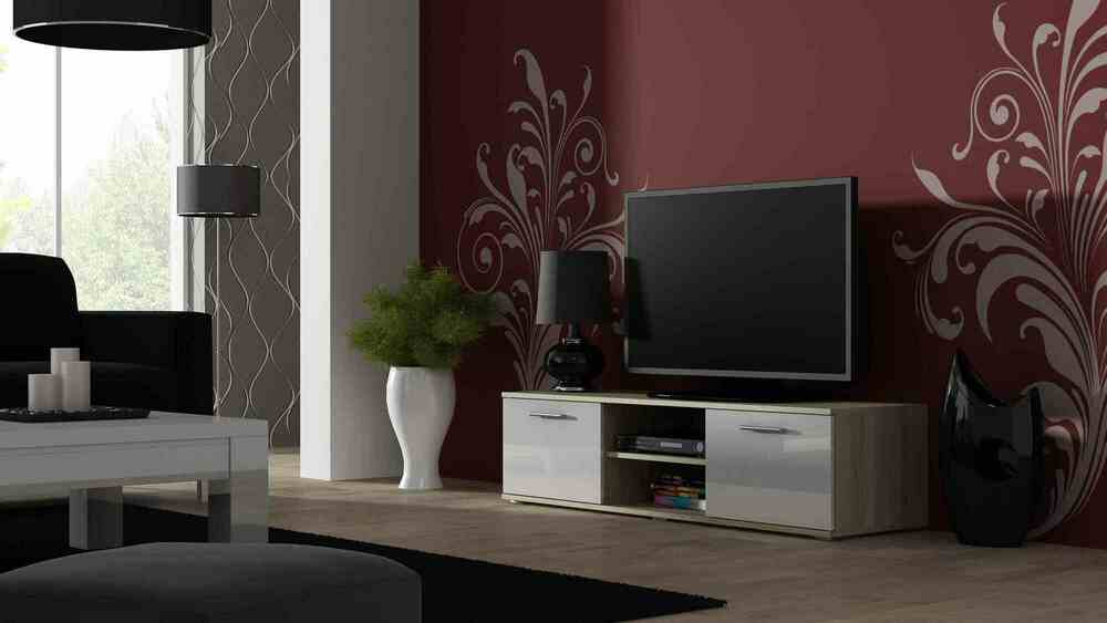 SOHO RTV 140 SONOMA/BIAŁY POŁYSK