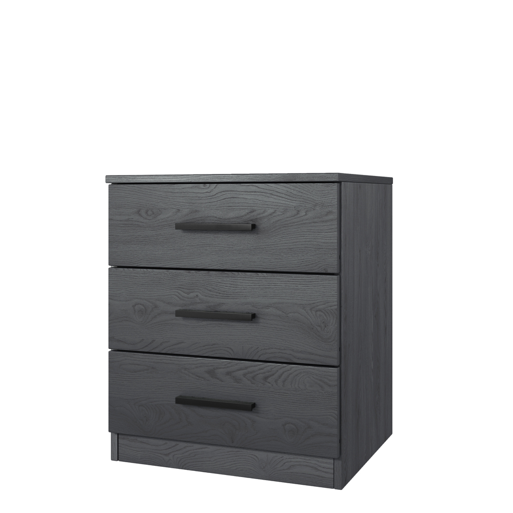 GALAXY CARBON stolik nocny 3 szuflady