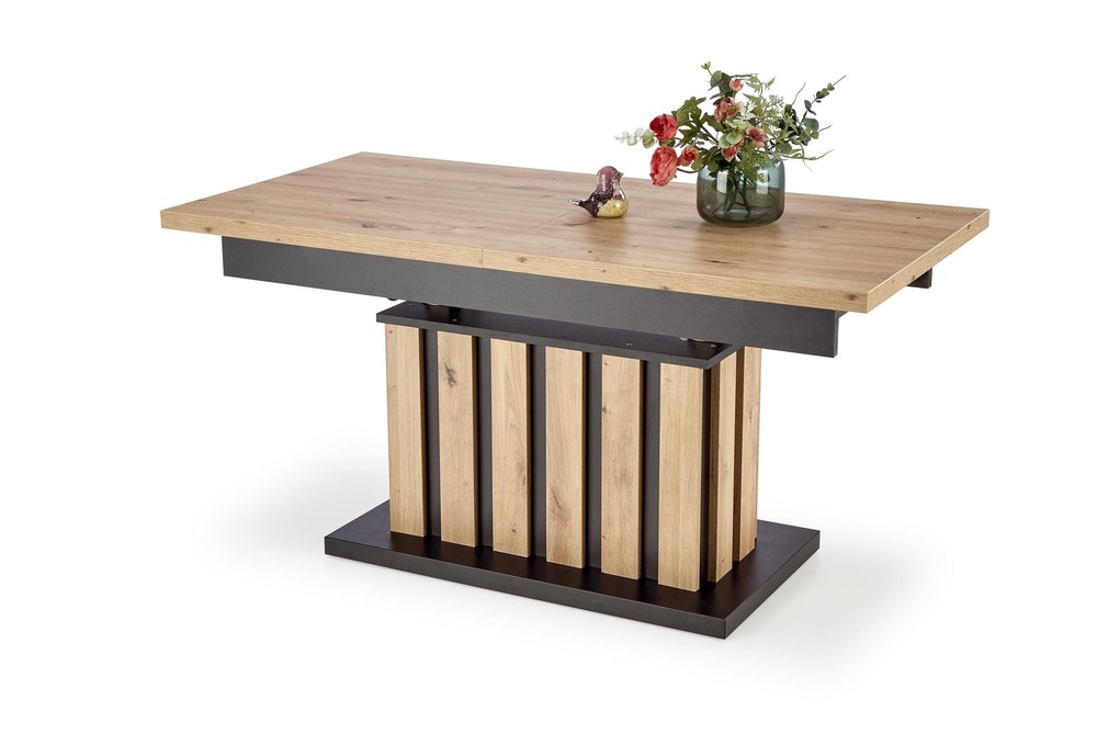 BARETTI ława dąb artisan/czarny (3p=1szt)