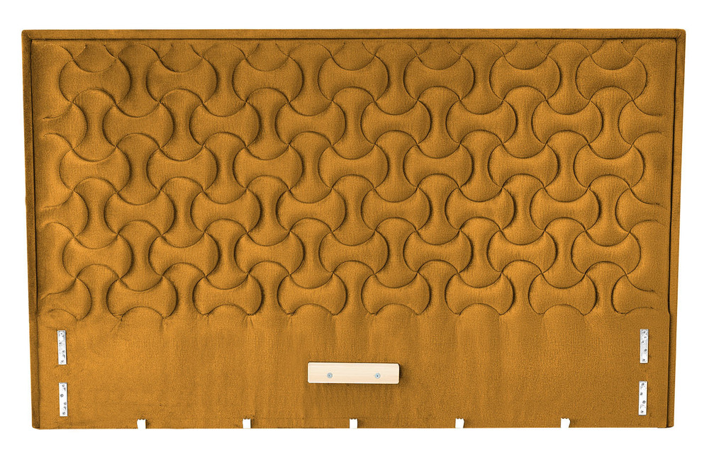 MODULO W2 łóżko 160 - wezgłowie musztardowy tap. Monolith 48 (1p=1szt)