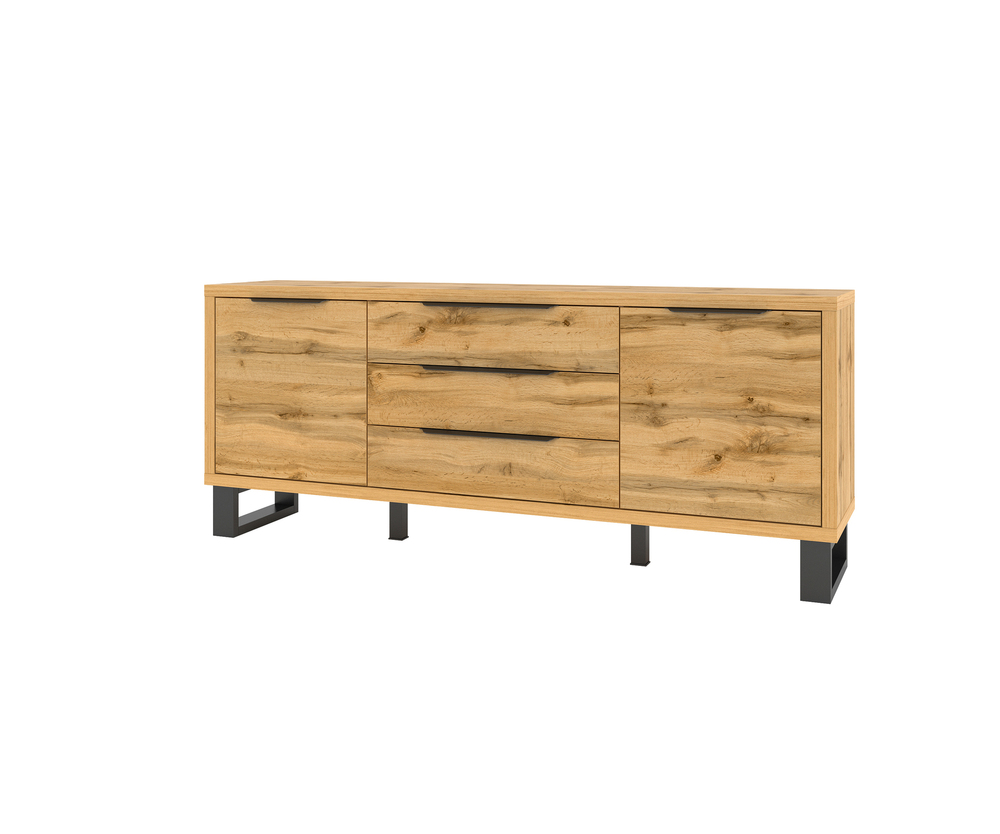 HALLE jasne komoda 2D 3S