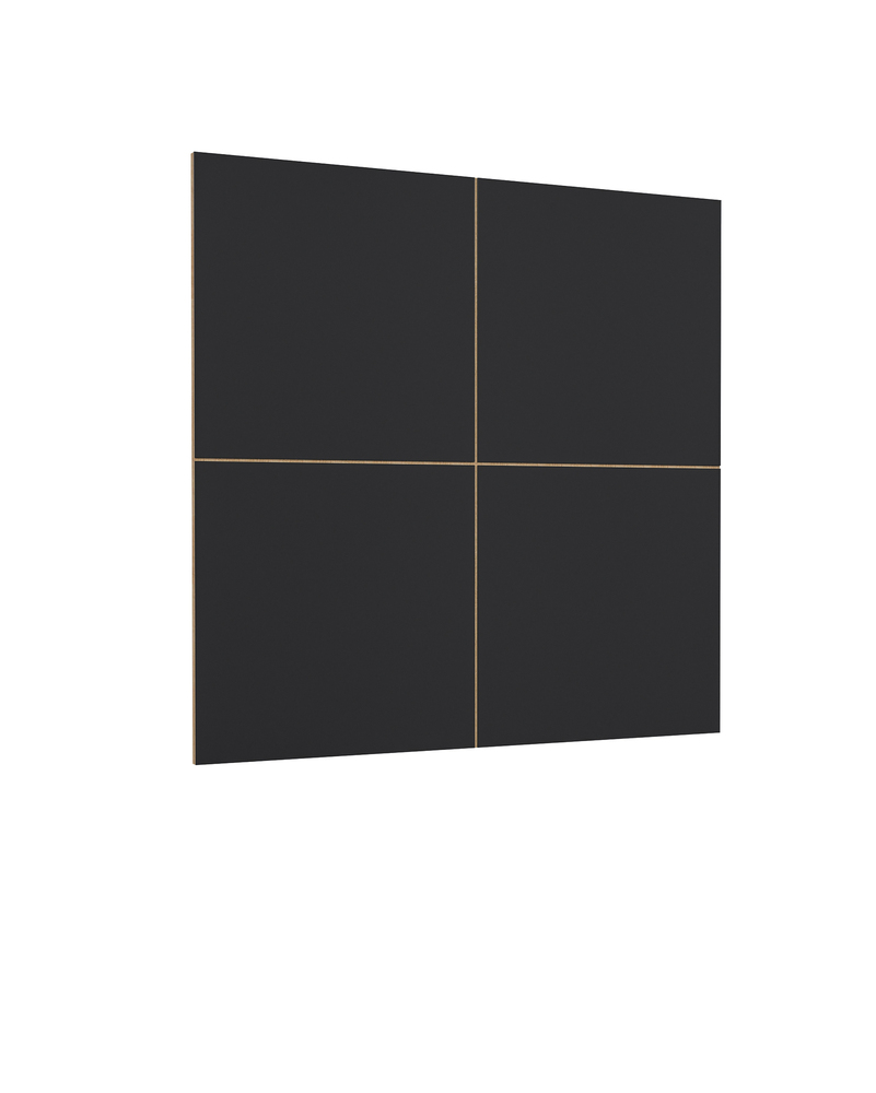 CELINE dąb wotan / czarny mat panel pod TV (4x panel)