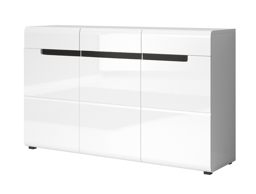 HEKTOR biały komoda 3D 3S