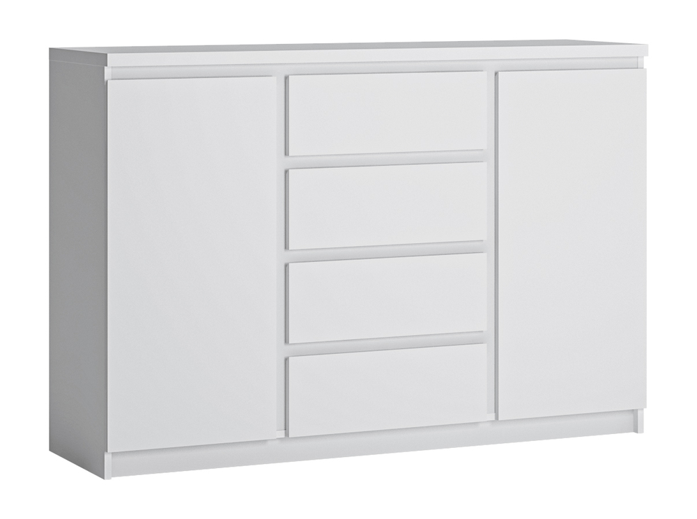 FRIBO białe komoda 2D 4S