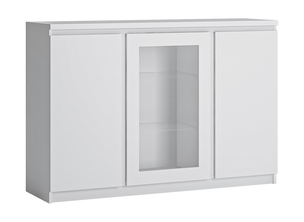 FRIBO białe komoda 3D (1 szkło)