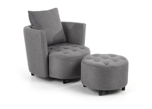 HAMPTON fotel popielaty (1p=1szt)