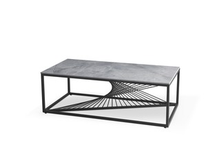 INFINITY 2 ława, popielaty marmur / czarny (2p=1szt)