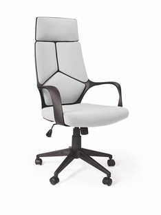 VOYAGER fotel gabinetowy czarny / jasny popiel