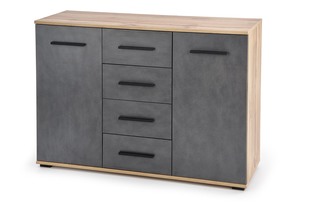 LIMA KM-4 komoda dąb wotan / popielaty (2p=1szt)