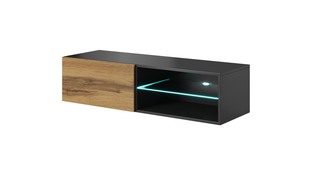 LIVO RTV 120 wisząca korpus antracyt, front dąb votan (1p=1szt)