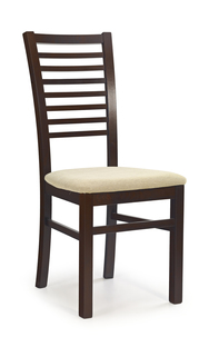 GERARD6 krzesło ciemny orzech / tap: Torent Beige (1p=2szt)