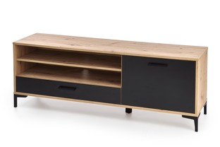 RAVEN RTV-1 stolik RTV dąb artisan/czarny (2p=1szt)