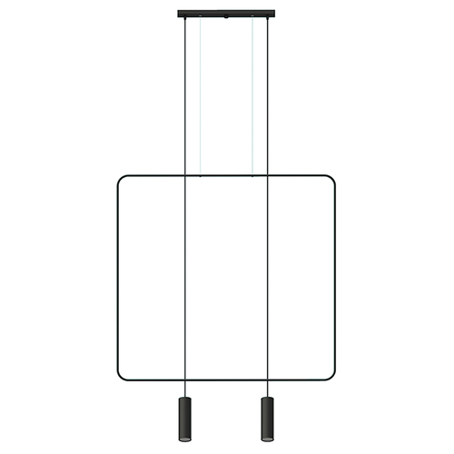Lampa wisząca RANA 2 czarna
