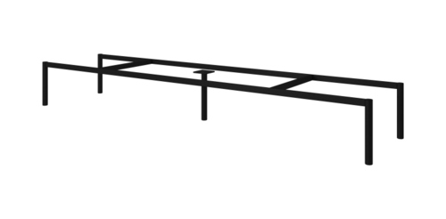 Stelaż pod meble, dł. 194 cm, czarny