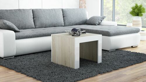 TESS ŁAWA KWADRAT DĄB SONOMA/BIAŁA LISTWA
