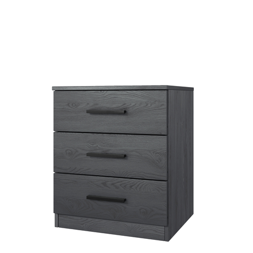 GALAXY CARBON stolik nocny 3 szuflady