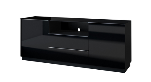 HELIO czarne komoda 2D 2S