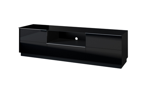 HELIO czarne komoda RTV 2K 1S