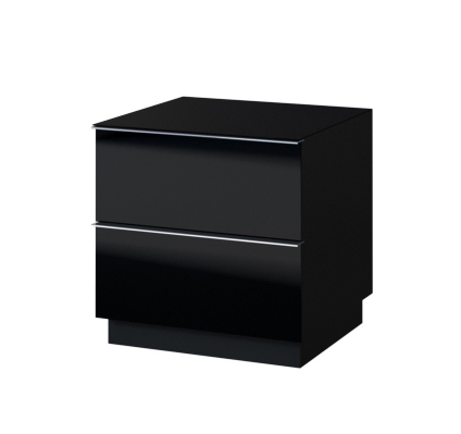 HELIO czarne komoda RTV 2S