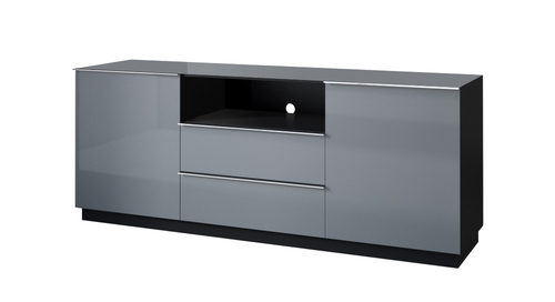 HELIO szare komoda 2D 2S
