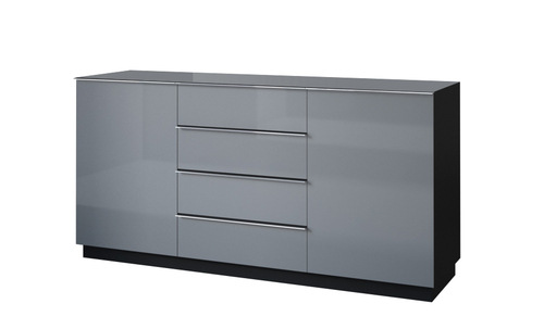 HELIO szare komoda 2D 4S