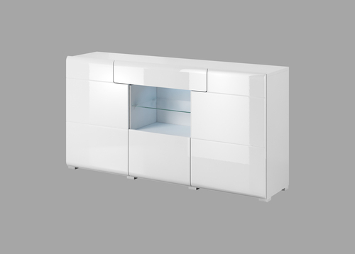 TOLEDO białe komoda 3D 1S