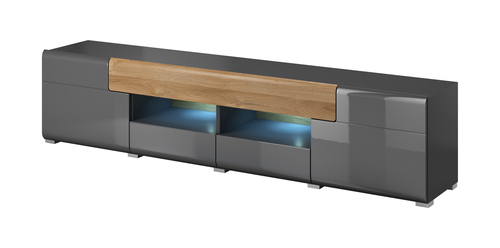 TOLEDO antracyt komoda RTV 2D 4S