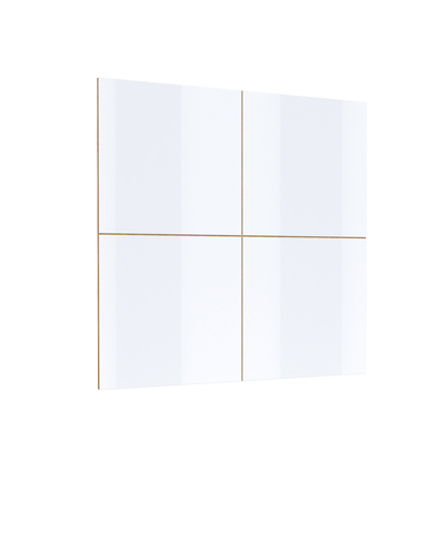CELINE dąb wotan / biały połysk panel pod TV (4x panel)