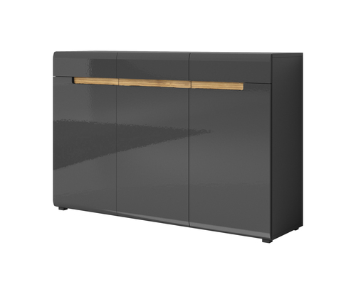 HEKTOR antracyt komoda 3D 3S