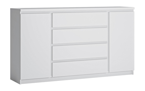 FRIBO białe komoda 2D 4S
