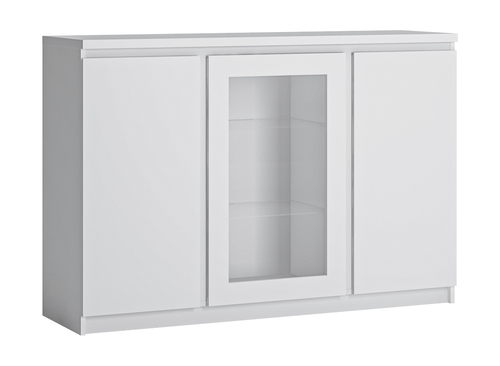 FRIBO białe komoda 3D (1 szkło)