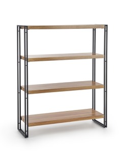BOLIVAR REG1 regał dąb złoty / czarny (1p=1szt)