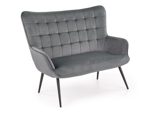 CASTEL XL sofa jasny popiel / czarny
